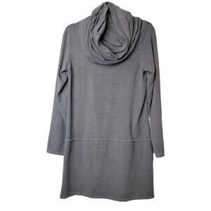 Earth Creations‎ ORGANIC Medium TUNIC TOP Bamboo LAGENLOOK Boho Cowl Neck Long